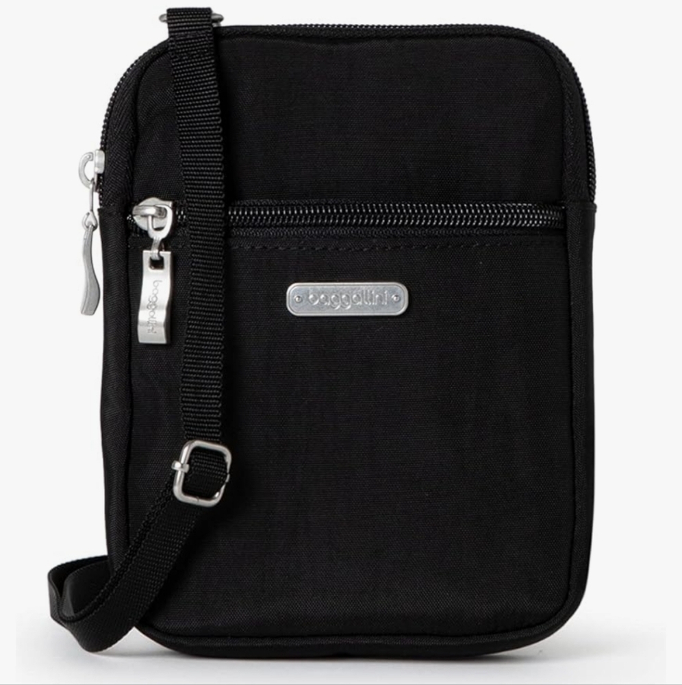 Baggallini Women's Essential Mini Crossbody Bag Black